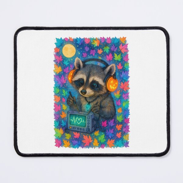 Item preview, Raccoon BMET Halloween Glow Art Print | “Pumpkin Circuit Check” Biomedical Technician Gift designed and sold by ClinicalHubs.
