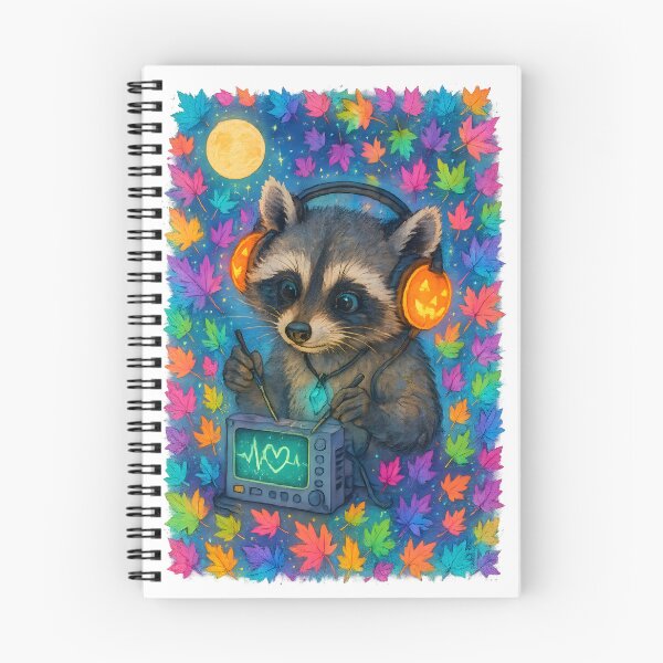 Item preview, Raccoon BMET Halloween Glow Art Print | “Pumpkin Circuit Check” Biomedical Technician Gift designed and sold by ClinicalHubs.
