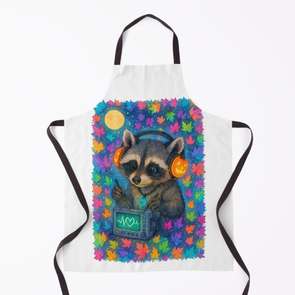 Item preview, Raccoon BMET Halloween Glow Art Print | “Pumpkin Circuit Check” Biomedical Technician Gift designed and sold by ClinicalHubs.