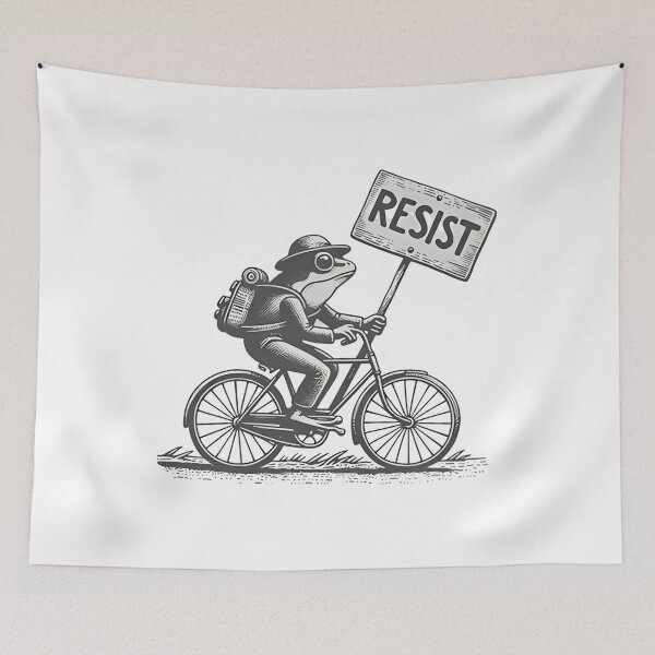 Item preview, Frog Resist Portland Frog Protest,Portland 2025, Activist Frog, No King in America, Peaceful Frog - Portland Frog Protest  designed and sold by cloudline-scb.