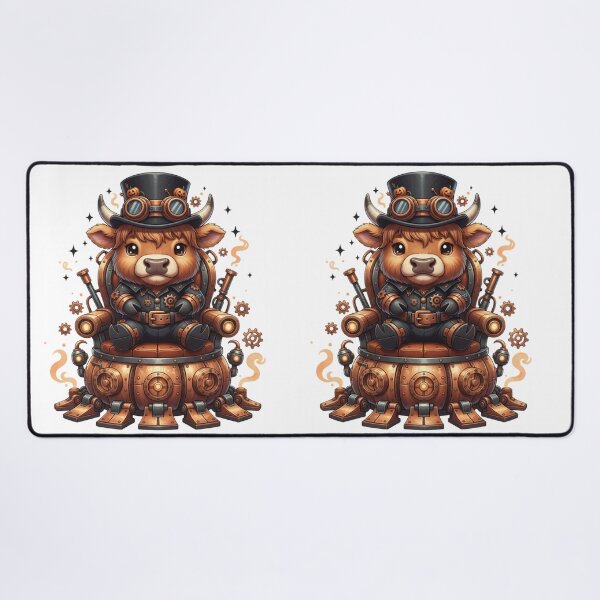 Item preview, Cute Steampunk Cow on Throne designed and sold by DisignByPrince.