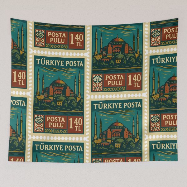 Item preview, Turkey – Vintage Postage Stamp (Hagia Sophia, Istanbul) designed and sold by Travellerz.
