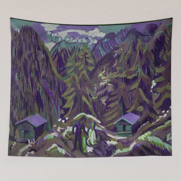 Item preview, Mountain Landscape -Abstract- Purple designed and sold by tomorrowsart.