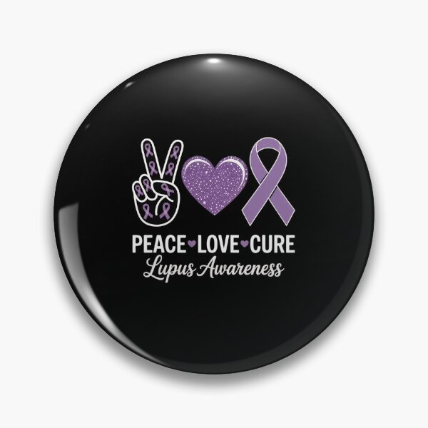 Item preview, Lupus Awareness Support Ribbon Cute Peace 1 designed and sold by DrewLeuschke.
