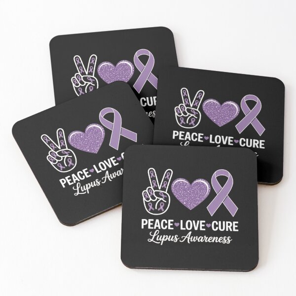 Item preview, Lupus Awareness Support Ribbon Cute Peace 1 designed and sold by DrewLeuschke.