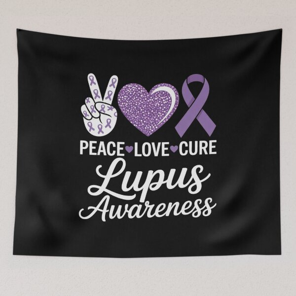 Item preview, Lupus Awareness Support Ribbon Cute Peace designed and sold by HaileyRobel.
