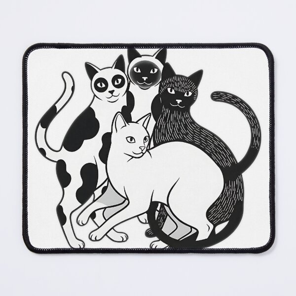 Item preview, The Black and White Cat Huddle designed and sold by meesub.