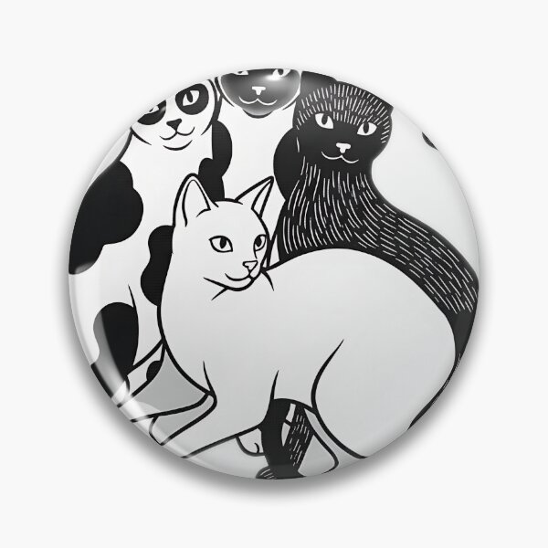 Item preview, The Black and White Cat Huddle designed and sold by meesub.