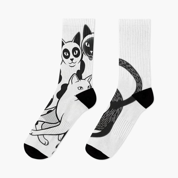 Item preview, The Black and White Cat Huddle designed and sold by meesub.