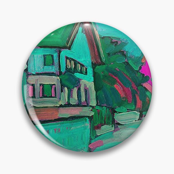 Artikelvorschau, Zwei Häuser in Aqua von Wassily Kandinsky entworfen und verkauft von tomorrowsart.