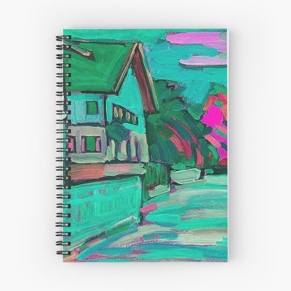 Artikelvorschau, Zwei Häuser in Aqua von Wassily Kandinsky entworfen und verkauft von tomorrowsart.