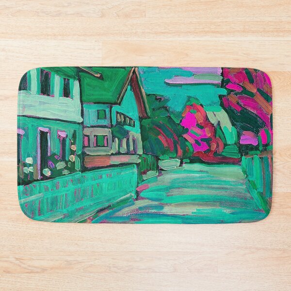 Artikelvorschau, Zwei Häuser in Aqua von Wassily Kandinsky entworfen und verkauft von tomorrowsart.