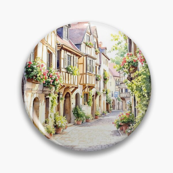 Item preview, Cluis, medieval alley, Way of Saint James designed and sold by jefboutique6150.