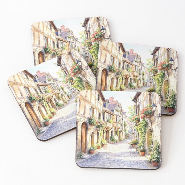 Item preview, Cluis, medieval alley, Way of Saint James designed and sold by jefboutique6150.