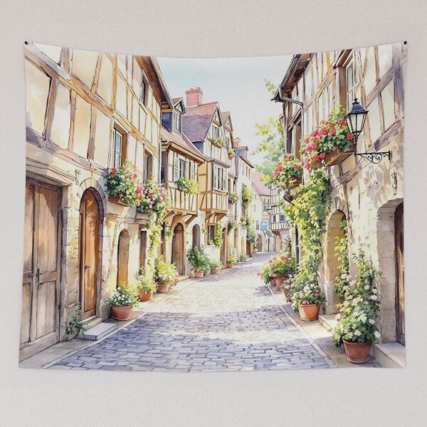 Item preview, Cluis, medieval alley, Way of Saint James designed and sold by jefboutique6150.