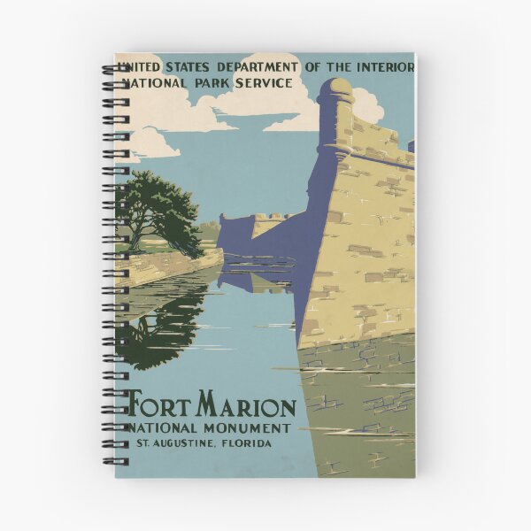 Item preview, Vintage Fort Marion Poster | WPA Style Art | Castillo de San Marcos Print | St. Augustine Florida Historic Landmark | National Park designed and sold by artofuniverse.