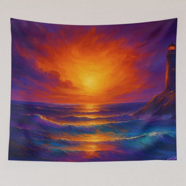 Item preview, Cliffside Reverie Seascape designed and sold by Joey Santiago.