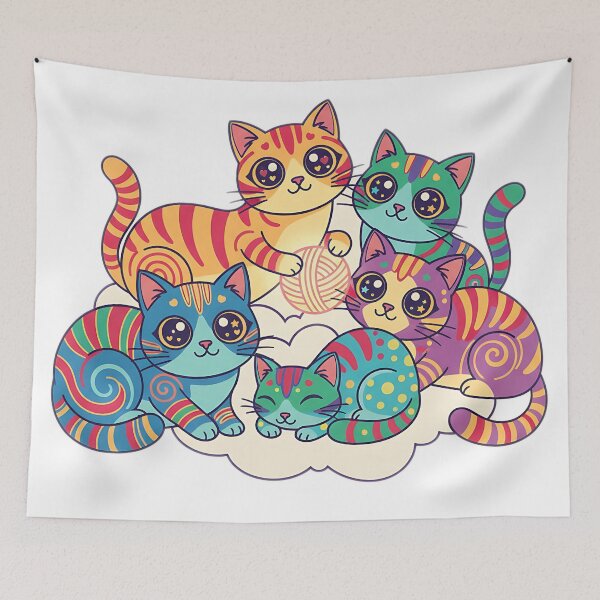 Item preview, Chubby Cats Squad (Pop Art Fun) designed and sold by meesub.