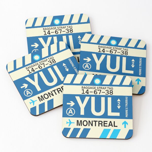 Item preview, YUL Montreal • Airport Code Art • Jet Age Design designed and sold by YHMDesigns.