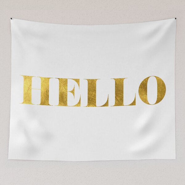 Item preview, Hello Faux Gold Foil designed and sold by tshirtstylist.