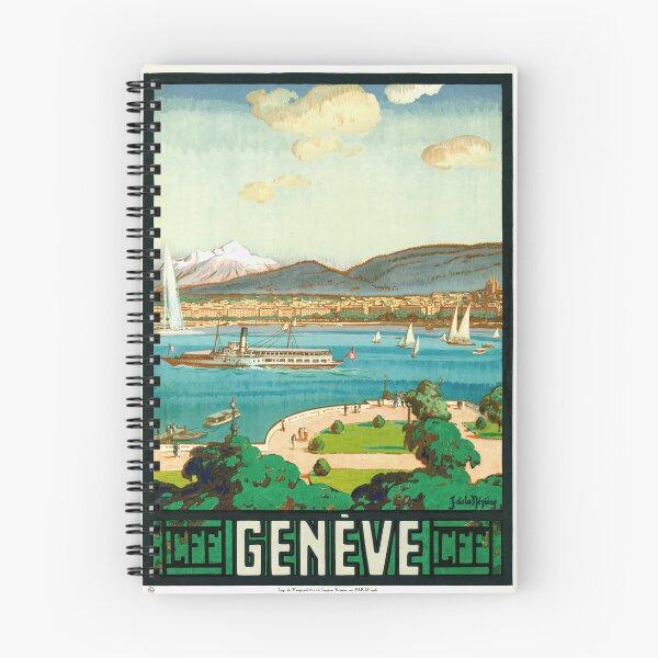 Artikelvorschau, Vintages Genfer Reiseplakat 1906 | Jugendstil | J. de la Nézière Druck | Schweizer Tourismusgeschichte | Antikes Wandkunst-Dekor entworfen und verkauft von artofuniverse.