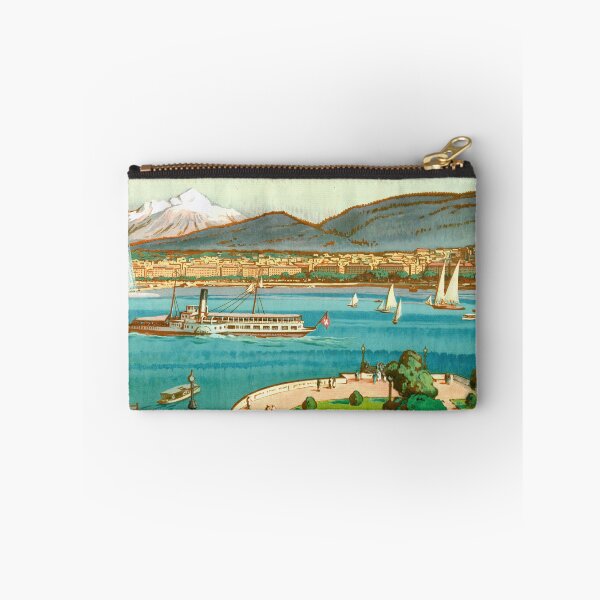 Artikelvorschau, Vintages Genfer Reiseplakat 1906 | Jugendstil | J. de la Nézière Druck | Schweizer Tourismusgeschichte | Antikes Wandkunst-Dekor entworfen und verkauft von artofuniverse.