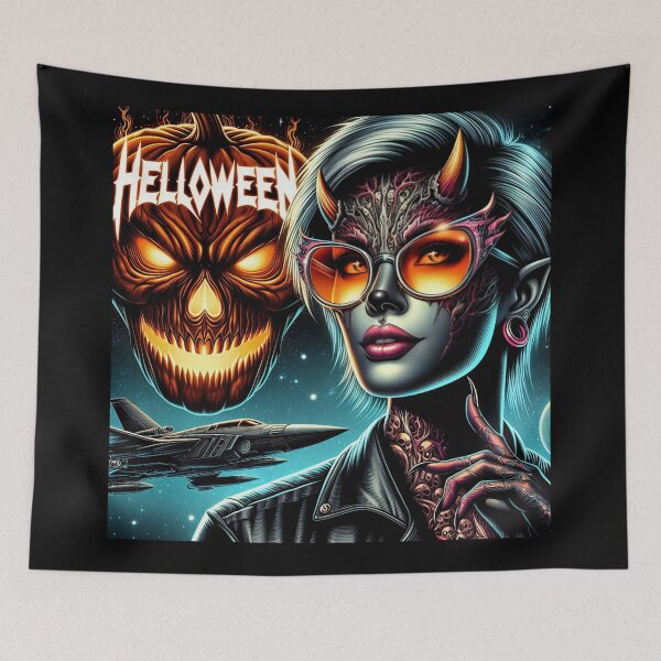 Item preview, Halloween Cybernetic Demoness Cosmic Encounter designed and sold by Voodoo Store Paranormal Collections.