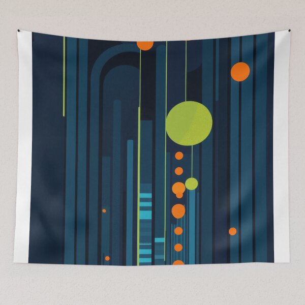 Item preview, Vibrant abstract shapes and lines designed and sold by anytka.