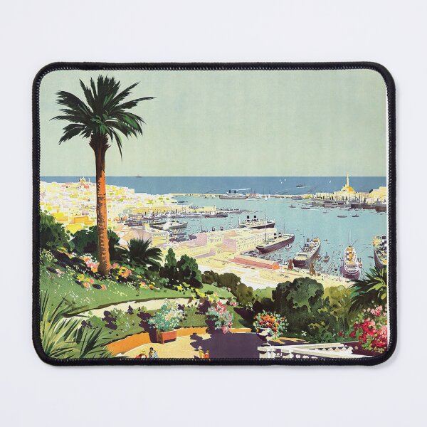 Vintage Italian Riviera Travel Poster | Art Deco Style | Genoa