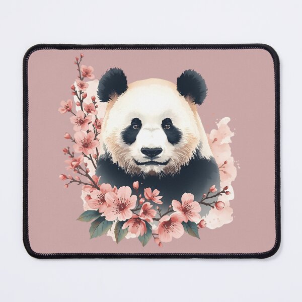 Item preview, Spring Panda, Romantic Watercolor designed and sold by BKDIGITALSHOP.