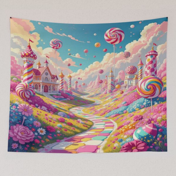 Item preview, Candyland Dreams – Imaginative flower world between lollipops, Color Path & Fairytale Towers designed and sold by FotoworldEdel.