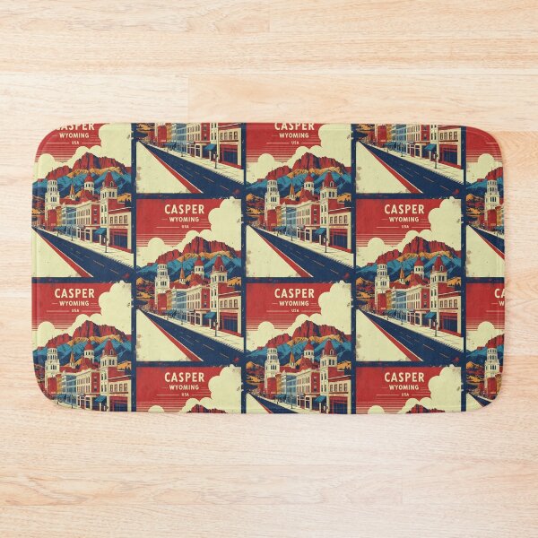 Item preview, Casper Wyoming 1950s USA Vintage Travel Tourism designed and sold by TravelersGems.