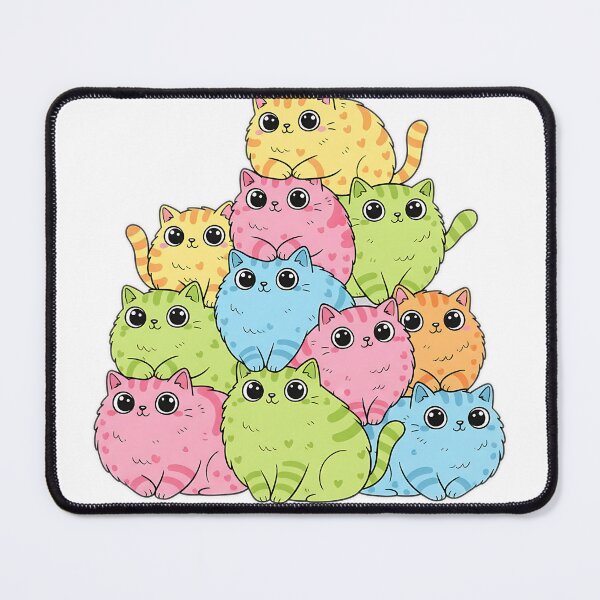 Item preview, Chubby Cat Pile (Pastel Pop Art) designed and sold by meesub.