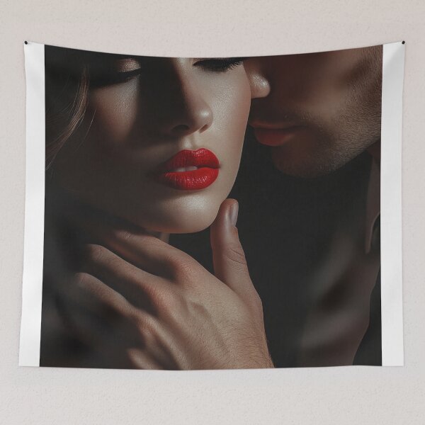Item preview, Couple in intimate embrace at night designed and sold by anytka.