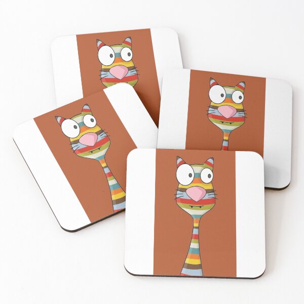 Item preview, quirky cat illustration designed and sold by Meemaart.