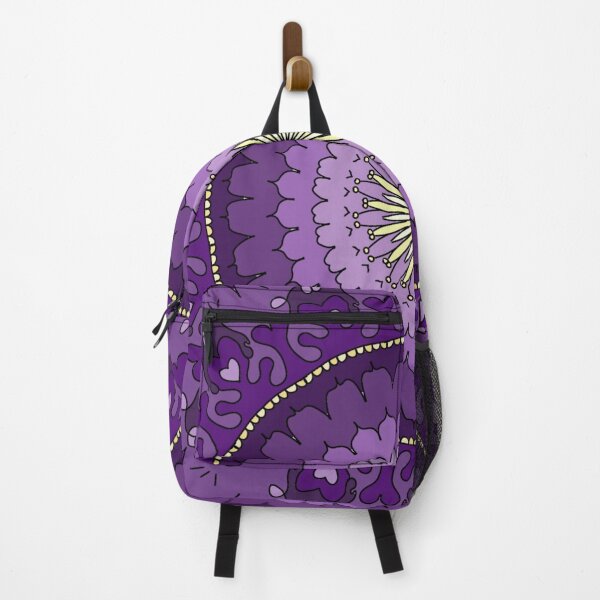 Item preview, Heart Bloom Mandala – Purple Psychedelic Boho Pattern Art designed and sold by okayamberart.