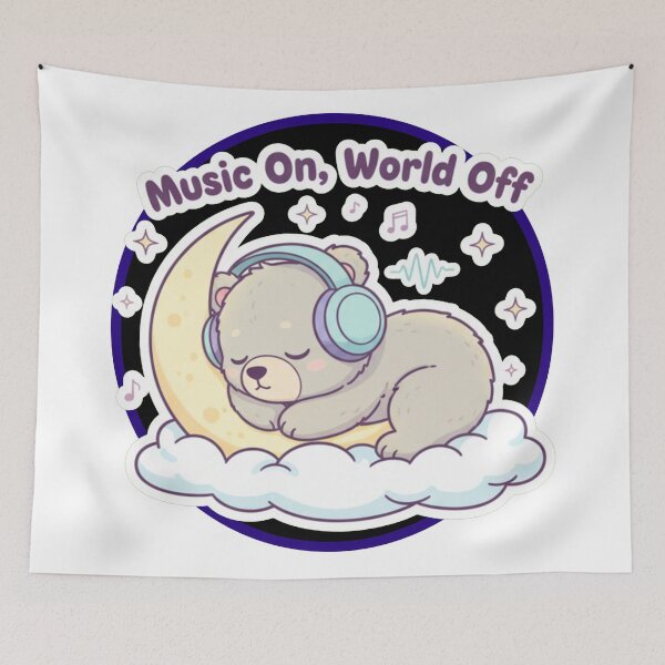 Item preview, Music On, World Off designed and sold by Gnfree.