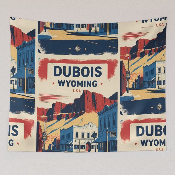 Item preview, Dubois Wyoming 1950s USA Vintage Travel Tourism designed and sold by TravelersGems.