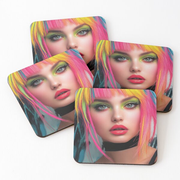 Item preview, Vibrant hair and makeup art display designed and sold by anytka.