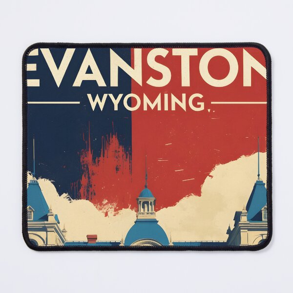Item preview, Evanston Wyoming 1950s USA Vintage Travel Tourism designed and sold by TravelersGems.