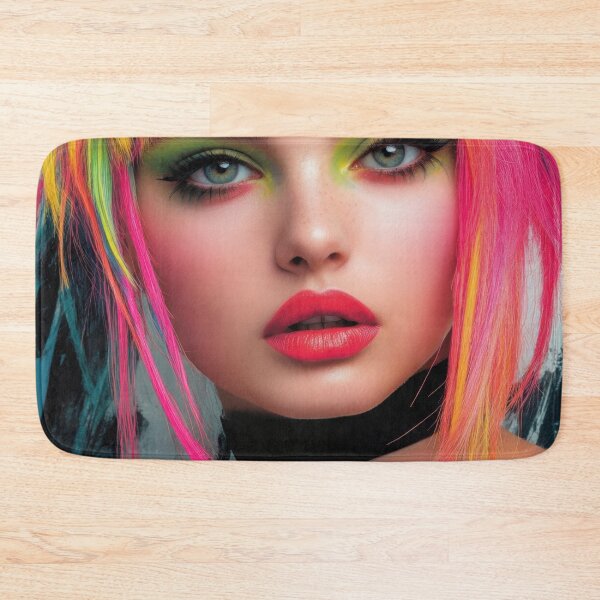 Item preview, Vibrant hair and makeup art display designed and sold by anytka.