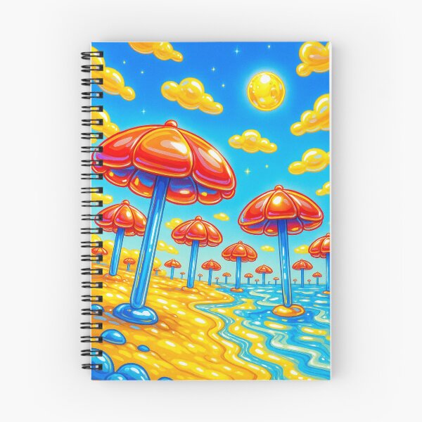 Item preview, Balloons Beach Umbrellas Under The Moon Or Sun designed and sold by SmilingAnny.