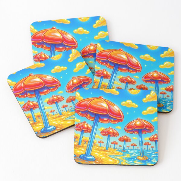 Item preview, Balloons Beach Umbrellas Under The Moon Or Sun designed and sold by SmilingAnny.