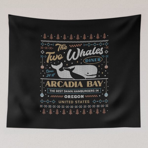 Item preview, Two Whales Diner Ugly Sweater designed and sold by Lagelantee.