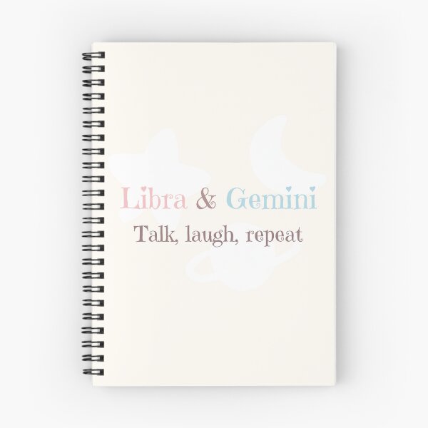 Item preview, Libra & Gemini Talk Laugh Repeat | Zodiac Friendship Design designed and sold by RoraLily.