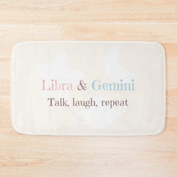 Item preview, Libra & Gemini Talk Laugh Repeat | Zodiac Friendship Design designed and sold by RoraLily.