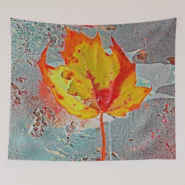 Item preview, Abstract Inverted Maple Leaf (Orange, Yellow) designed and sold by SXW Designs.
