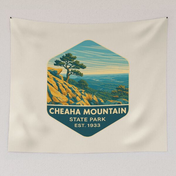 Item preview, Cheaha Mountain Vista – Alabama Vector Landscape designed and sold by Gideon Emmerich.