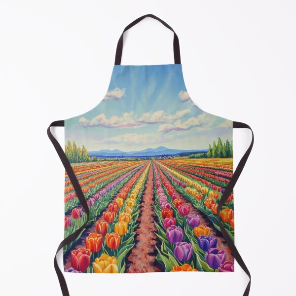 Item preview, Vibrant tulip field under sky designed and sold by anytka.