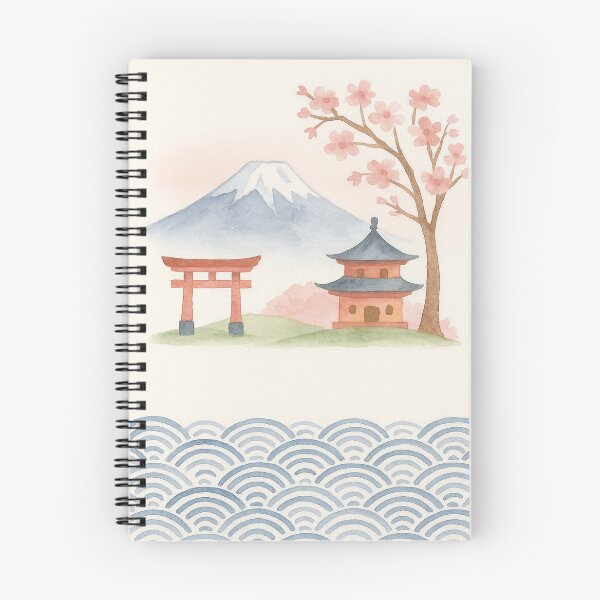 Item preview, Japan Watercolor Poster — Minimalist Japanese Art Print designed and sold by DanielleMinkoff.